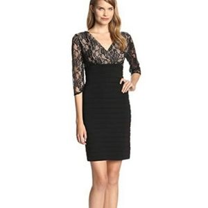Adrianna Papell Womens 3/4 Sleeve Lace Banded Dress Adrianna Papell Womens 3/4 Sleeve Lace Banded Dress